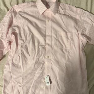 Brooks Brothers NWT | Men's Pink Checkered Shirt